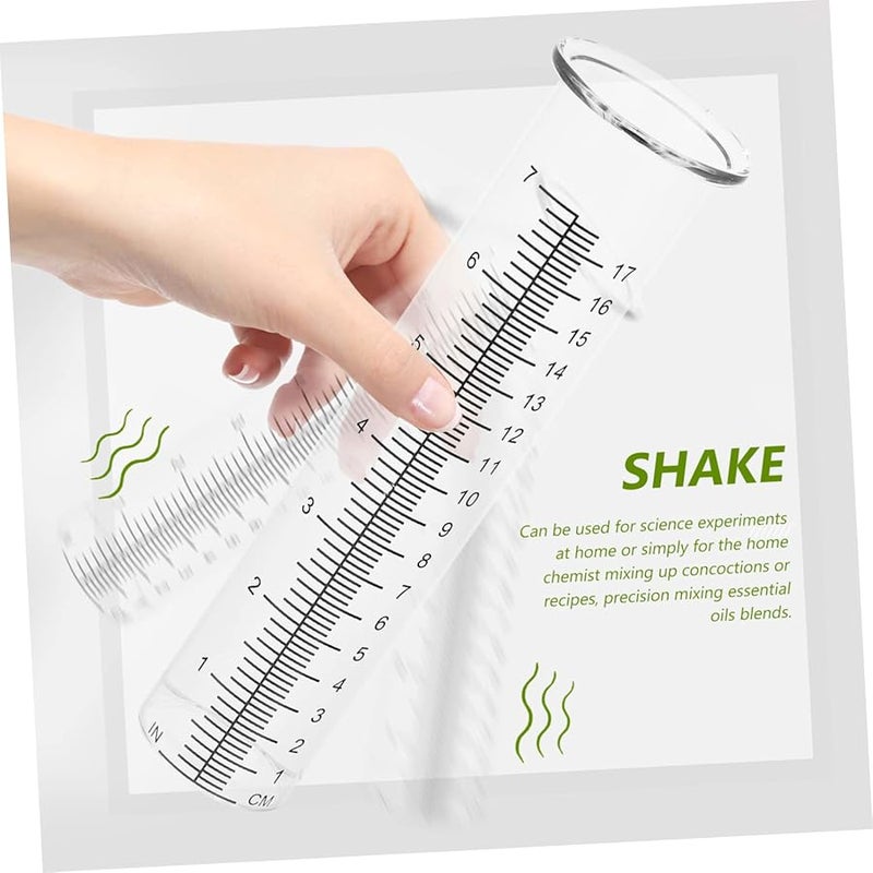 قطعتان من مقياس المطر الزجاجي من البوروسيليكات العالي مع أنبوب قياس ومقياس للحديقة الخارجية - Image 4